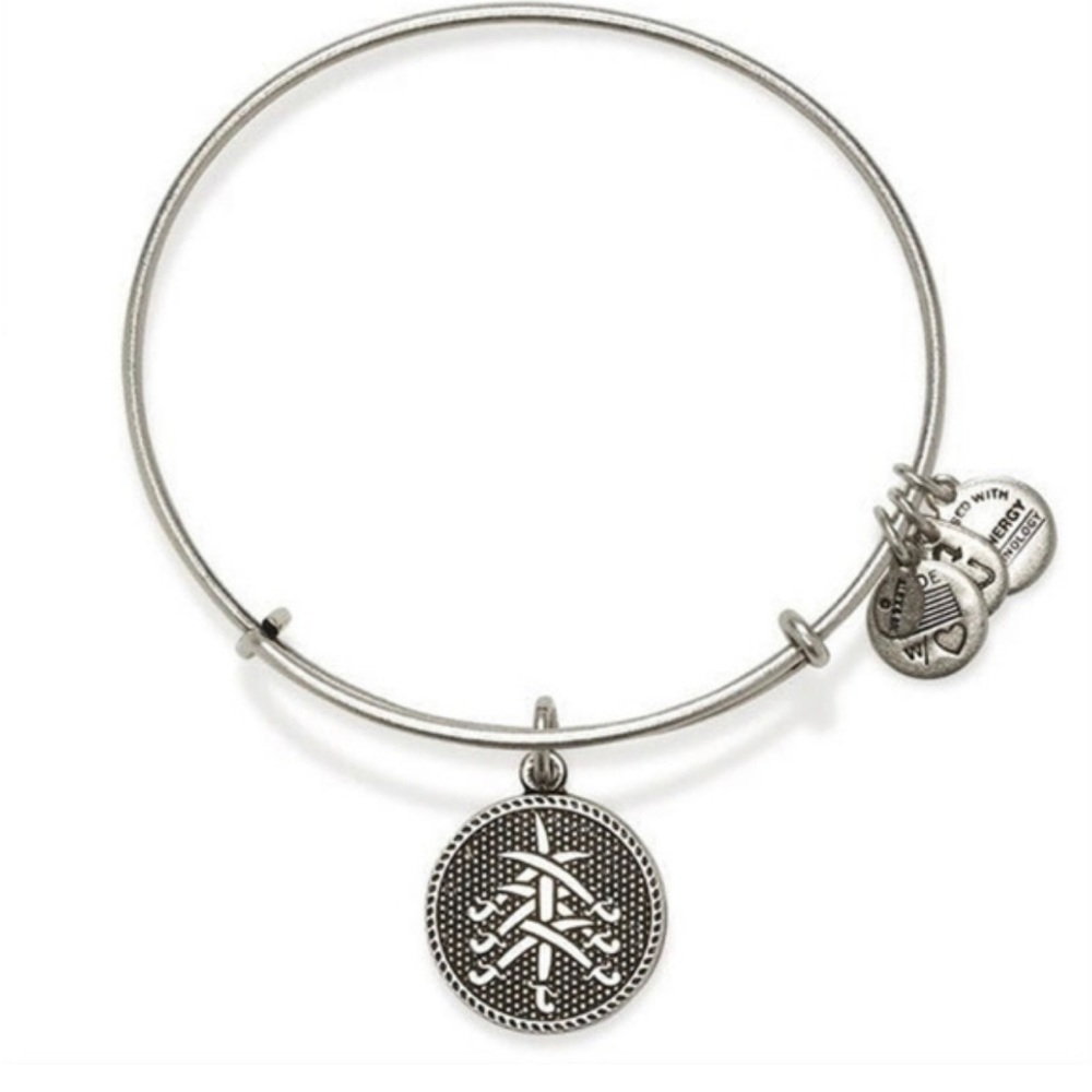 Alex and Ani Seven Swords bracelet.  Silver color. Retired bracelet